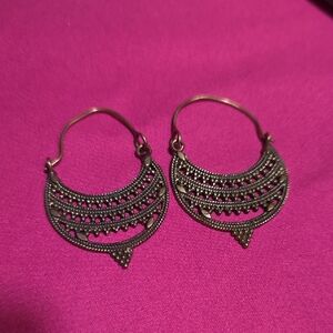 Elegant Silver Hoop Earrings